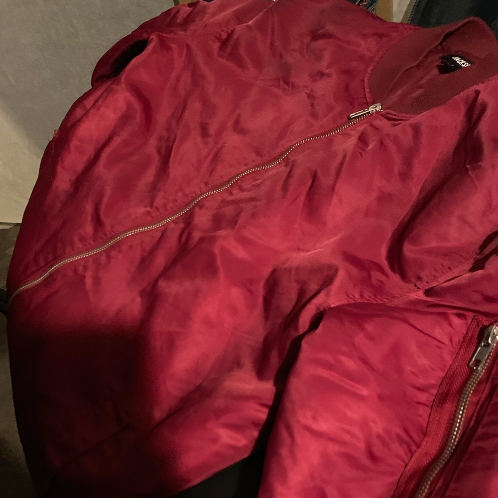 Red Bomber Jacket